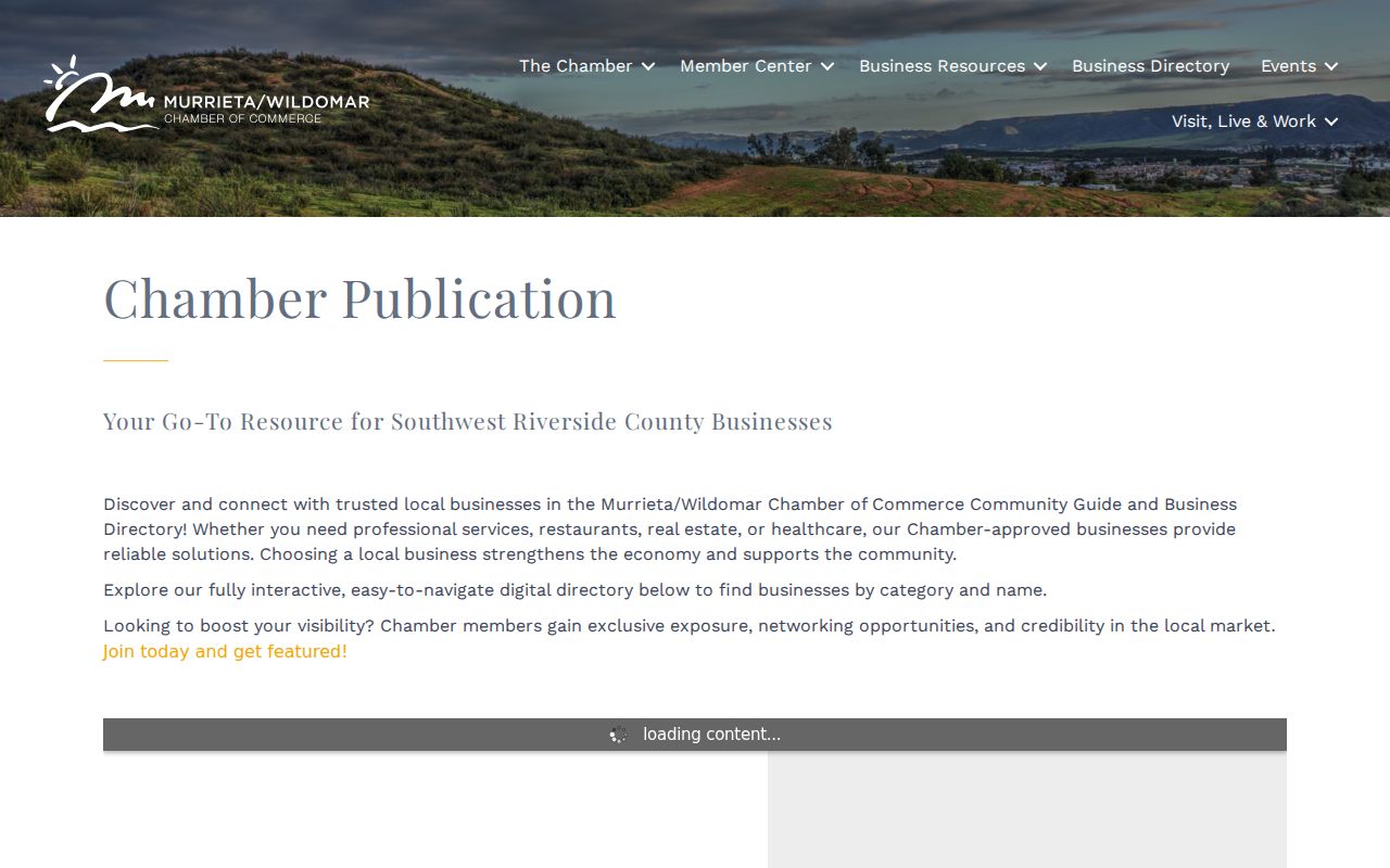 Murrieta neighbors reference image of the community business directory