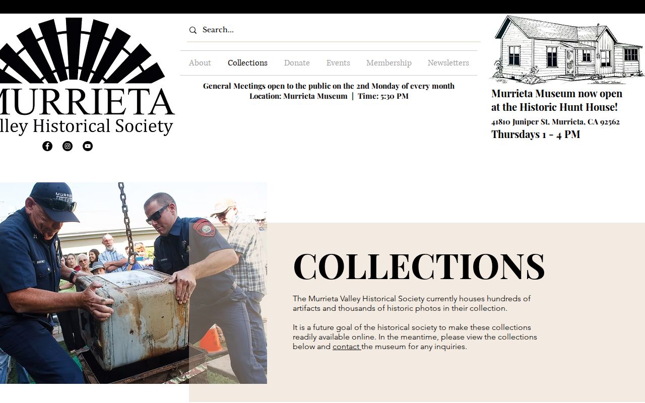 Murrieta neighbors reference image of Historical Society collections