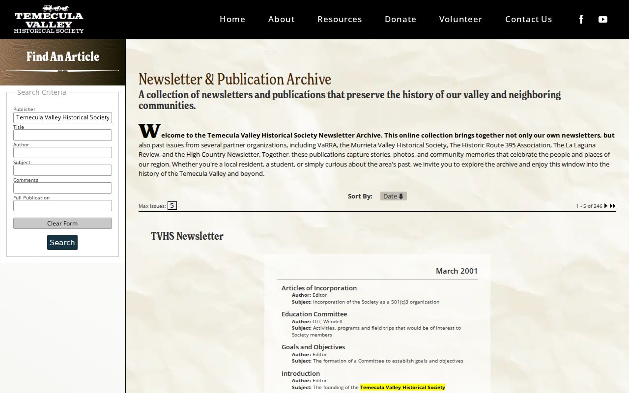Murrieta neighbors reference image of regional publication index