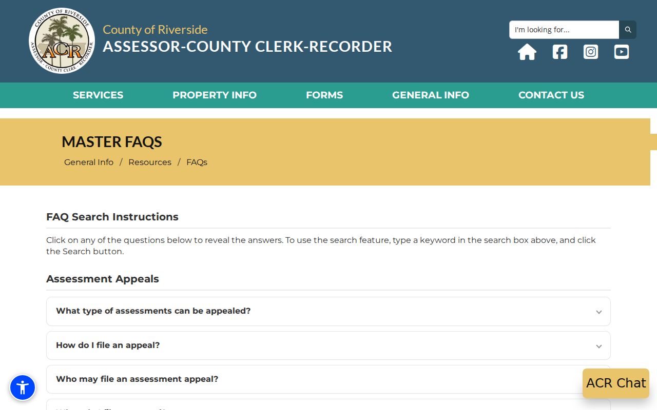 Murrieta street directory reference image of Riverside assessor ownership guidance